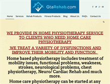 Tablet Screenshot of gtarehab.com